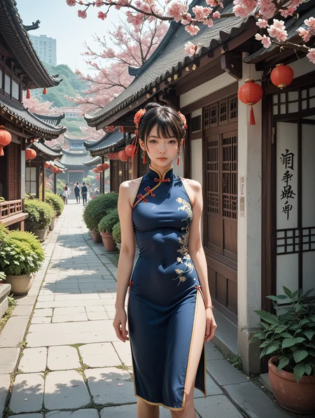 score_9, score_8_up, score_7_up,
1girl, china dress, outdoors,