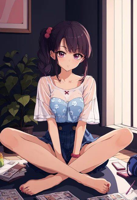 score_9, score_8_up, score_7_up,source_anime,rating_explicit,uncensored,anatomically correct,best perspective BREAK
osanai0804style<lora:osanai0804styleV1.5:1>
1girl, <lora:SittingCrossLeggedV1:1> cr0ssl3gg3d, sitting cross-legged