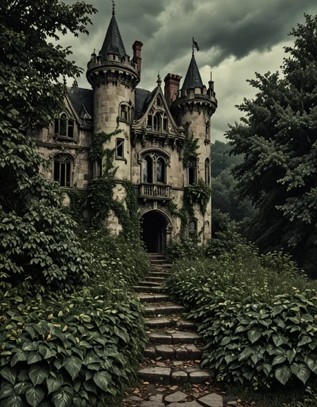 novuschroma78 style overgrown abandoned castle where nature has begun to reclaim the stone <lora:novuschroma78 style:1>, <lora:sdxl_lightning_8step_lora:1>