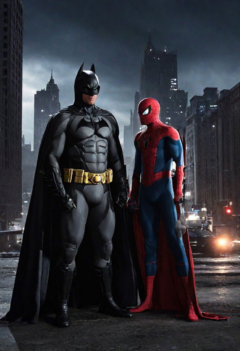 Batman and  spider-man