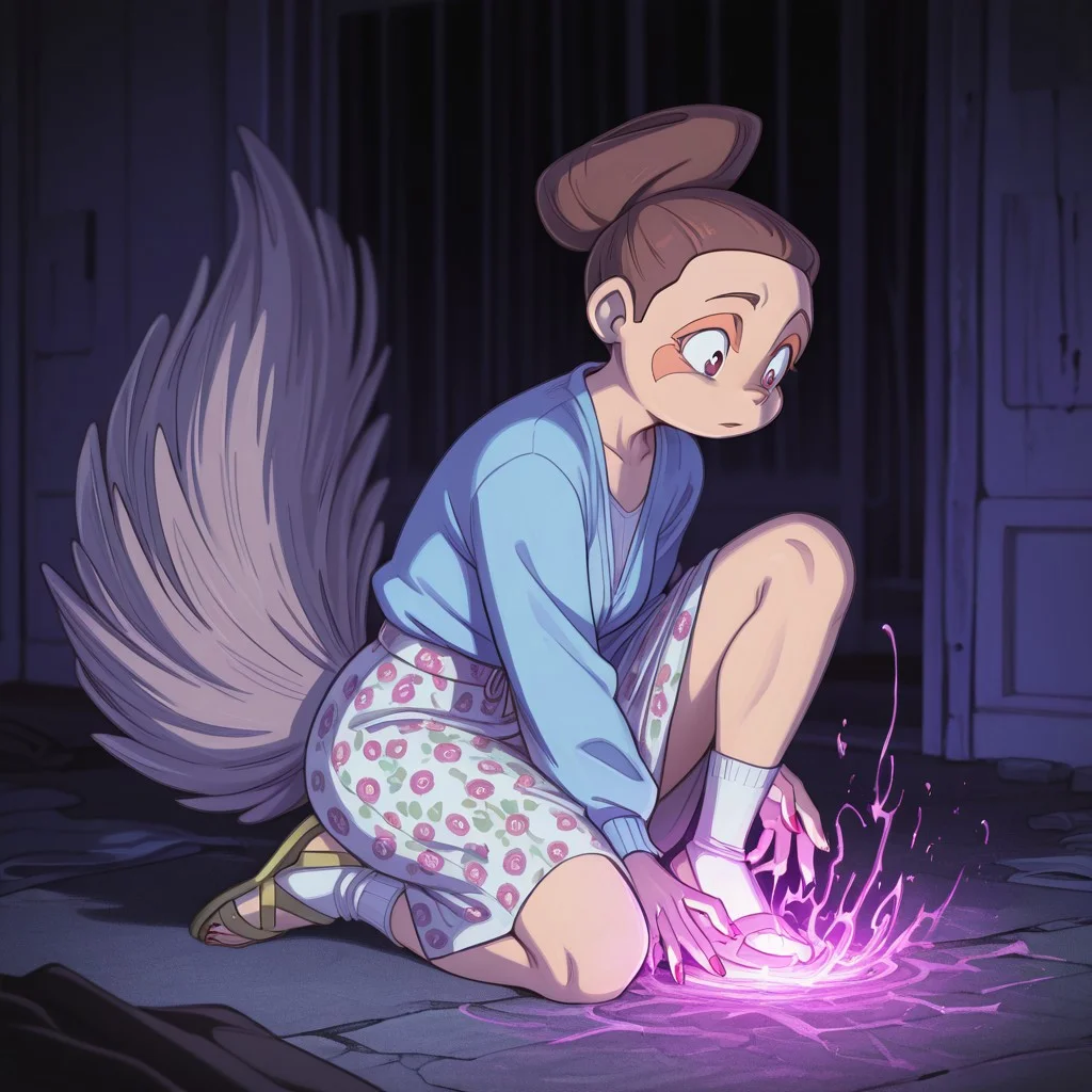 Muliebral,1girl,solo,furry,source_furry,tail,brown hair,female focus,(skinny), young,
absolutely eye-catching, anime character, enabler relationship management, newest, depth of field, vhs tape aesthetic, graceful body, fitted cardigan, ephemeral, Sitting with knees pointed outward, Midi skirt, Rule of thirds, amazing quality, magic glowing aura, wellness restoration, ultra-detailed, underlying cause therapy, Maroon Theme, recovery community building, sheer floral pattern crew socks, absurdres, healthy channeling training, relapse prevention planning, sandals, calming supportive lighting, Dawn / Early Morning Light, long_nails, best quality, afternoon, very aesthetic, HDR, magical addiction rehabilitation center, ambient occlusion, power withdrawal treatment