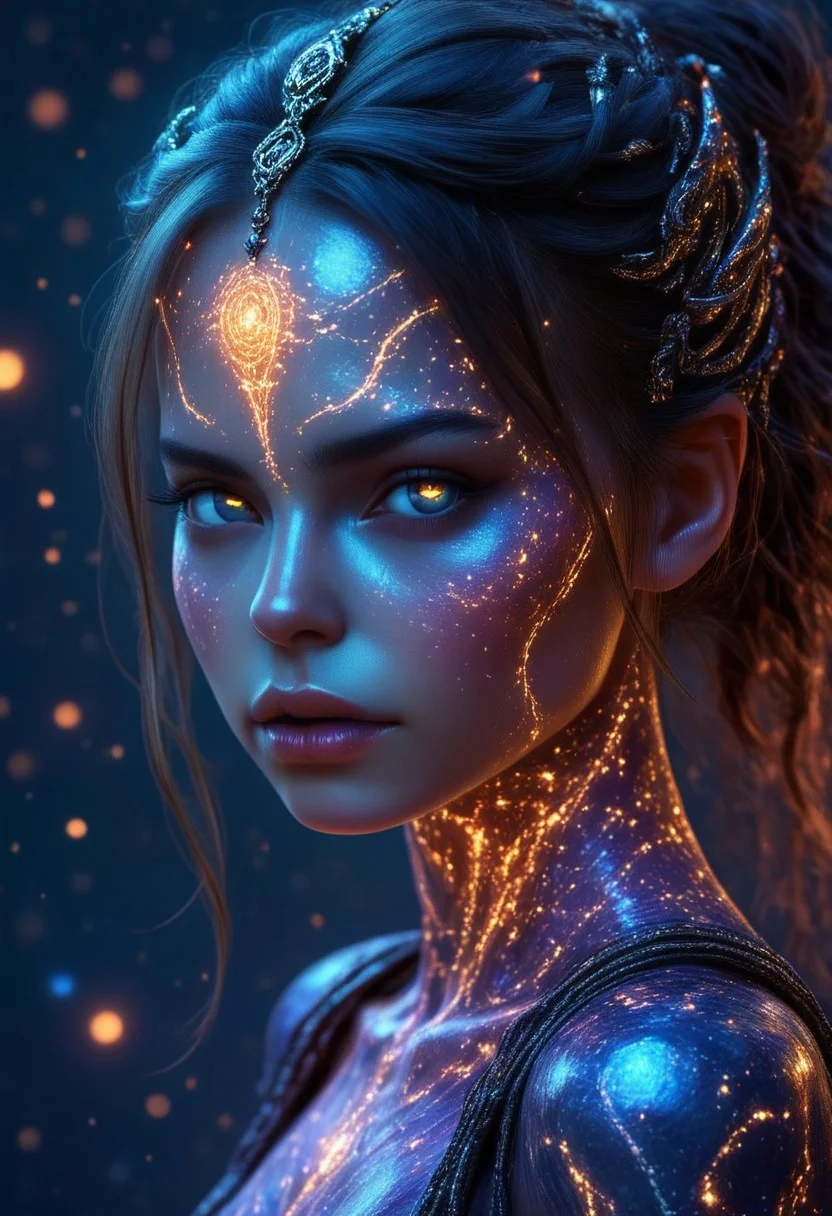 Gorgeous Galactic female portrait