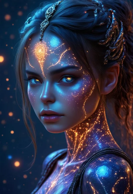 Gorgeous Galactic female portrait