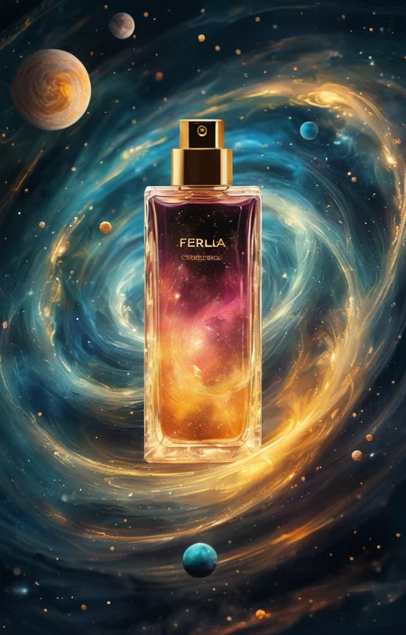 masterpiece,best quality,<lora:tbh70-sdxl:0.6>,illustration,A rotating nebula background
A bottle of perfume in garden