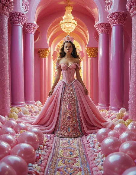 cinematic still woman, princess, portrait, candyland . emotional, harmonious, vignette, 4k epic detailed, shot on kodak, 35mm photo, sharp focus, high budget, cinemascope, moody, epic, gorgeous, film grain, grainy, woman, princess, portrait, candyland, magical, vivid, intricate, elegant, highly detailed, wonderful colors, shiny, glowing, sharp focus, pretty, decorated, dramatic light, cinematic, surreal, background, open dynamic color, extremely coherent, symmetry, great composition, clear, aesthetic, very inspirational, delicate, vibrant, stunning, brave, amazing, thought, professional