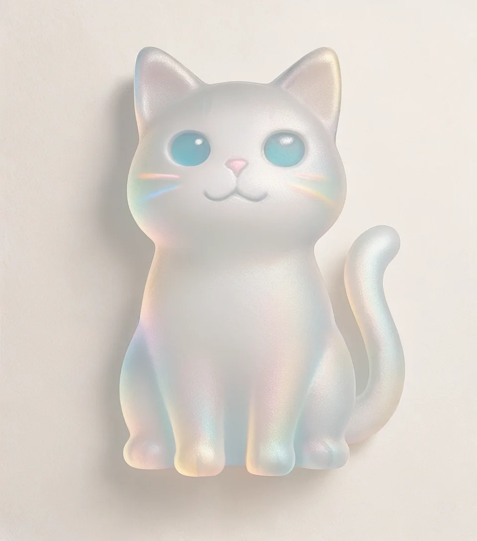 masterpiece, best quality, amazing quality, <lora:Frosted_glass_Buns:1> fr0st, simple background, no humans, cat, masterpiece, best quality, amazing quality