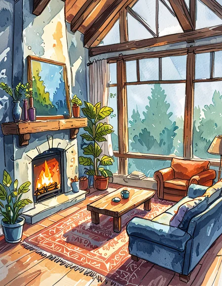 a living room <lora:novuschroma43 style:0.95> novuschroma43 style <lora:sdxl_lightning_8step_lora:1>