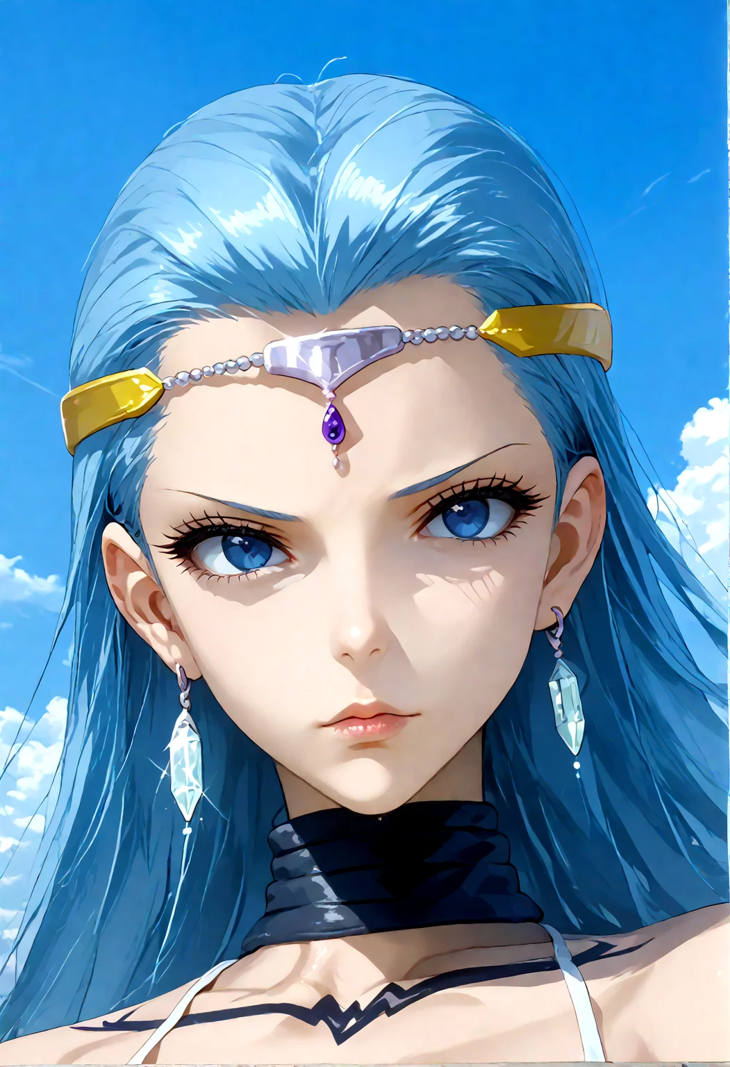 1girl, solo, Aquarius,