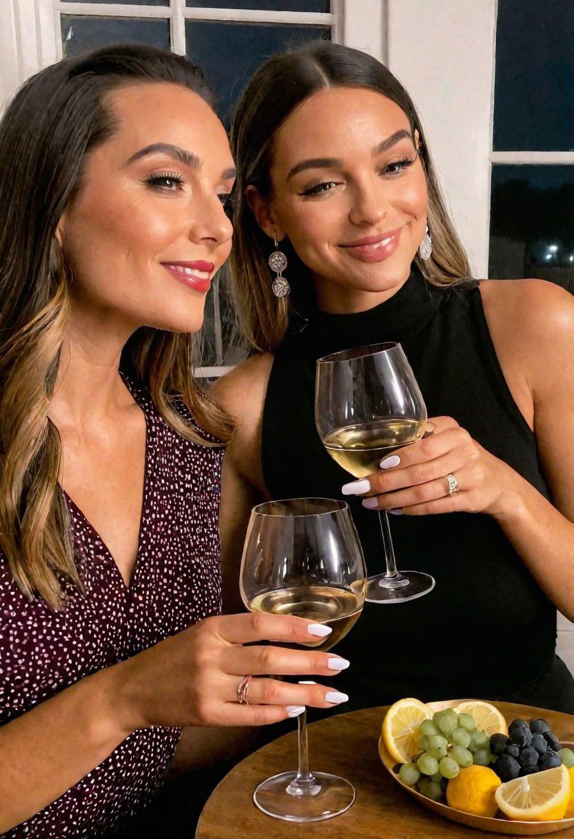 instagram story, girls night, wine, drink