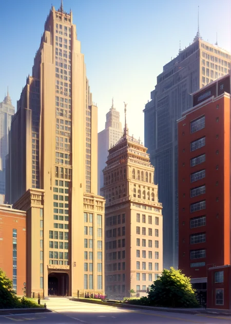 score_9, score_8_up, score_7_up,
<lora:Art_Deco_(Architecture)_(Pony)_(AD):1> Art Deco, scenery, architecture, monumental architecture, building, city, cityscape,
8K, In'ei, chiaroscuro, rim lighting, perfect depth of field shot, ray tracing, beautiful, subsurface scattering, idealized city, wide beautiful boulevards, busy city center, parks and manicured lawn areas, large parks, plazas, detailed fluffy anime clouds, skyscrapers, made out of limestone, art deco windows, photographic realism, art by Thomas Kinkade, soft lighting, soft shading,
BREAK zPDXL, zPDXLxxx, <lora:perfection style:1> <lora:sdxl_lightning_8step_lora:0.5> <lora:SDXLHighDetail_v5:1> <lora:RMSDXL_Creative:0.8> <lora:Pony_DetailV2.0:1> <lora:MeMaXL_V3:0.15> <lora:great_lighting:1>