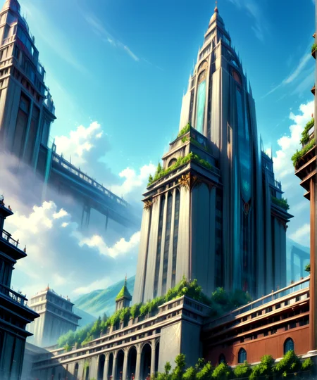 score_9, score_8_up, score_7_up,
<lora:Authoritarian_Architecture_(Architecture)_(Pony)_(AD):0.8> authoritarian, scenery, building, city, cityscape, architecture, monumental architecture,
8K, In'ei, chiaroscuro, soft natural volumetric cinematic perfect light, perfect depth of field shot, ray tracing, photometry, beautiful, subsurface scattering, idealized modern city, wide beautiful boulevards, busy city center, parks and manicured lawn areas, large parks, plazas, skyscrapers, hyper detailed, art by Thomas Kinkade, detailed background, detailed photographic fluffy anime clouds, Unreal Engine, CGI render, absurdly detailed, modern era photograph, masterclass oil painting, 
BREAK zPDXL, zPDXLxxx, <lora:wowifierXL:0.2> art by mooncryptowow <lora:sdxl_lightning_8step_lora:0.4> <lora:detailed_notrigger:0.5>