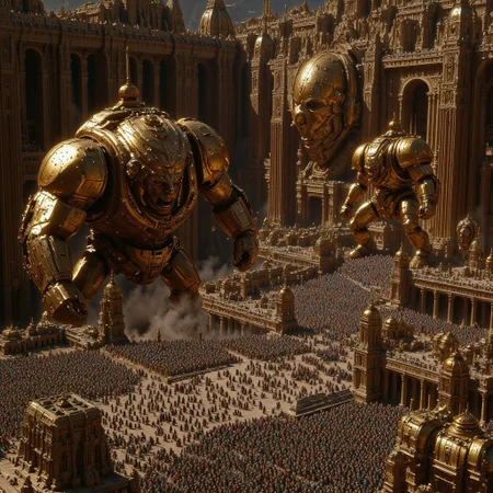 ancientstyle, spacebattle, UHD 32k fantasy battle movie still, photograph, battle between heavily armored Warhammer 40K Orks and futuristic humans invading in space ships, chaos of battle surrounding them, fighting in the streets, intricately detailed ancient city background, cinematic realism, cinematic lighting, high action pose, intricately detailed place, film grain, HD, 8k, photorealistic, epic scale, intricate design, photorealistic, hyperrealistic, high definition, extremely detailed, cinematic, UHD, HDR, 32k, ultra hd, realistic, vivid colors, highly detailed, perfect composition, beautiful detailed intricate insanely detailed octane render, trending on artstation, artistic photography, concept art, soft natural volumetric cinematic perfect light, Macro photography, close-up, hyper detailed
