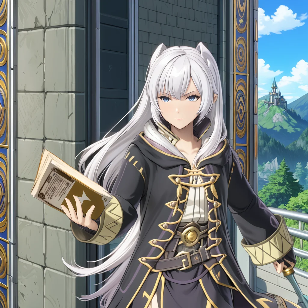 RobinFEXL, 1boy 1girl, white hair, wizard, , (anime, masterpiece, intricate:1.3), (best quality, hires textures, high detail:1.2), (4k),(incredibly detailed:1.4),UHD, 8K, ultra detailed <lora:RobinFEXL:.9>