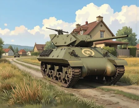 color pencil sketch of battlefield,, masterpiece, best quality, World War II (1.5), harsh atmosphere of the battlefield (1.4), dust (1.1), sophisticated weapons (1.0), atmospheric lighting (1.1), cinematic composition (1.2), historical accuracy (1.4), military fortifications near the German border,
<lora:color pencil sketch_flux-shakker.ai-000005:1.2>,<lora:m10:0.9>,m10,
M10 tank destroyer moving through a rural town in France in the 1940s.