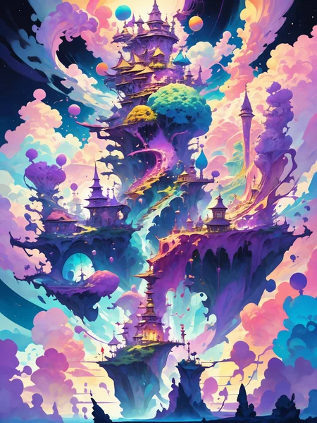 <lora:SevenSeven_Style_Dim32:0.6>, <lora:Cosmic anime-oil fusion v2:1>, In a surreal and whimsical world, a man dressed in a vibrant Astonishing Purple that was inspired by Capcom, It is, and Cheetah print stands proudly on the edge of the ocean. at Nighttime, Fairy-Tale, Infrared, professional fine composition, cool colors, gorgeous, intricate artistic color