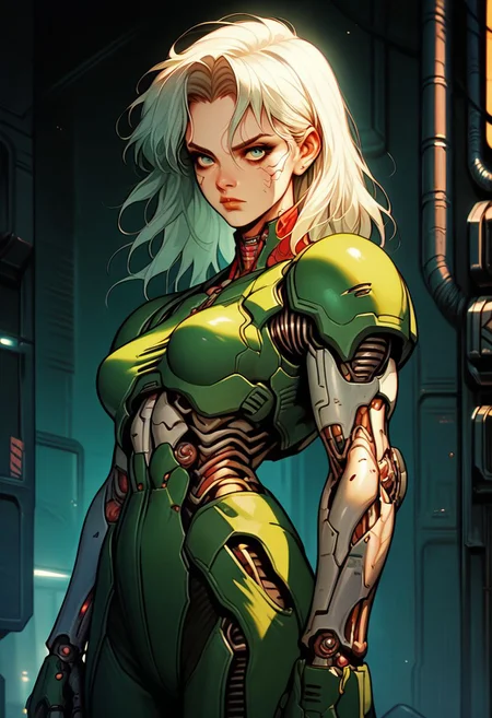 score_9, score_8, score_7, solo, doom girl, 1girl, armor, knva, cyberpunk,