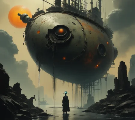 score_9, score_8_up, score_7_up, score_6_up, dark, sci-fi world where ancient, abandoned starships drift through the void, their once-powerful engines now cold and silent. The ships are covered in glowing, alien symbols that tell the story of a civilization that vanished long ago, leaving behind only these haunting relics, highly detailed, vivid <lora:ponys-dream:.9>