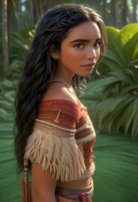 Realistic, , Moana, original style, majestic