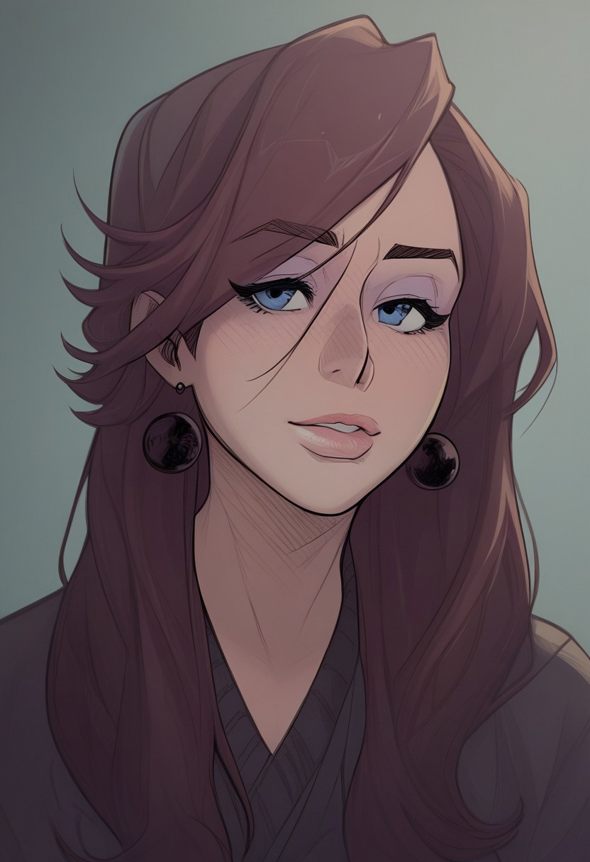 score_9, score_8_up, score_7_up, score_6_up, score_5_up, score_4_up, high quality, melkor_style, source_western, source_anime,
_j4nic3_h4nson_, 1girl, rating_unsafe, portrait, looking at viewer