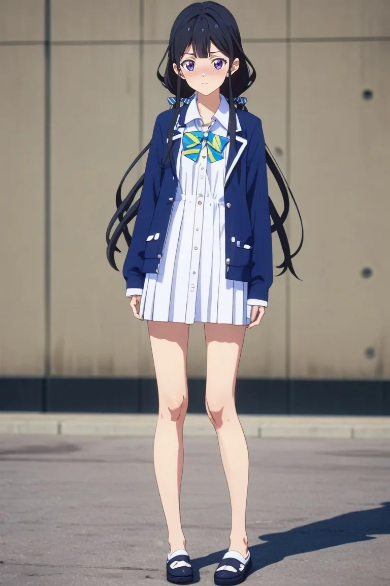 score_9, score_8_up, score_7_up, source_anime, rating_safe, , (3d:0.4), , , 1girl, solo, <lora:aki_adagaki_pony:0.86>, aki_adagaki, black hair, purple eyes, long hair, bangs, twintails, low twintails, bow, straight-on, full body, tokyo tower, dark, (pose), embarrassed, nose blush, , <lora:sdxl_lightning_8step_lora:1>
