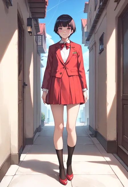 <lora:sdxl_lightning_8step_lora:1> <lora:Fixhands_anime_bdsqlsz_V1:1>score_9, score_8_up, score_7_up, best quality, uncensored, source_anime, intricate details, high quality, perfect anatomy BREAK
1girl, solo, full body, 
<lora:gis-esakipurin_XL(pony)tagedit:1>
