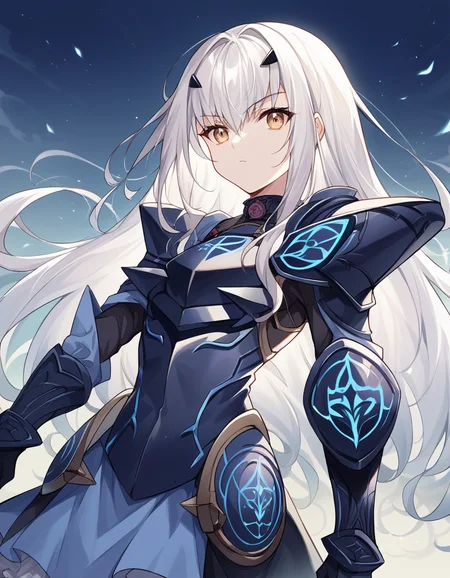 score_9, score_8_up, score_7_up, source_anime, <lora:fgo-melusine-ponyxl-lora-nochekaiser:1>, melusine, brown eyes, long hair, white hair, sidelocks,, armor, armored dress, black dress, black gloves, blue armor, blue dress, breastplate, dress, faulds, gloves, mask, pauldrons, short dress, shoulder armor,, street market, vendor, street food, bustling crowd, local flavor, vibrant, , , hand behind head, solo,, cowboy shot, dutch angle