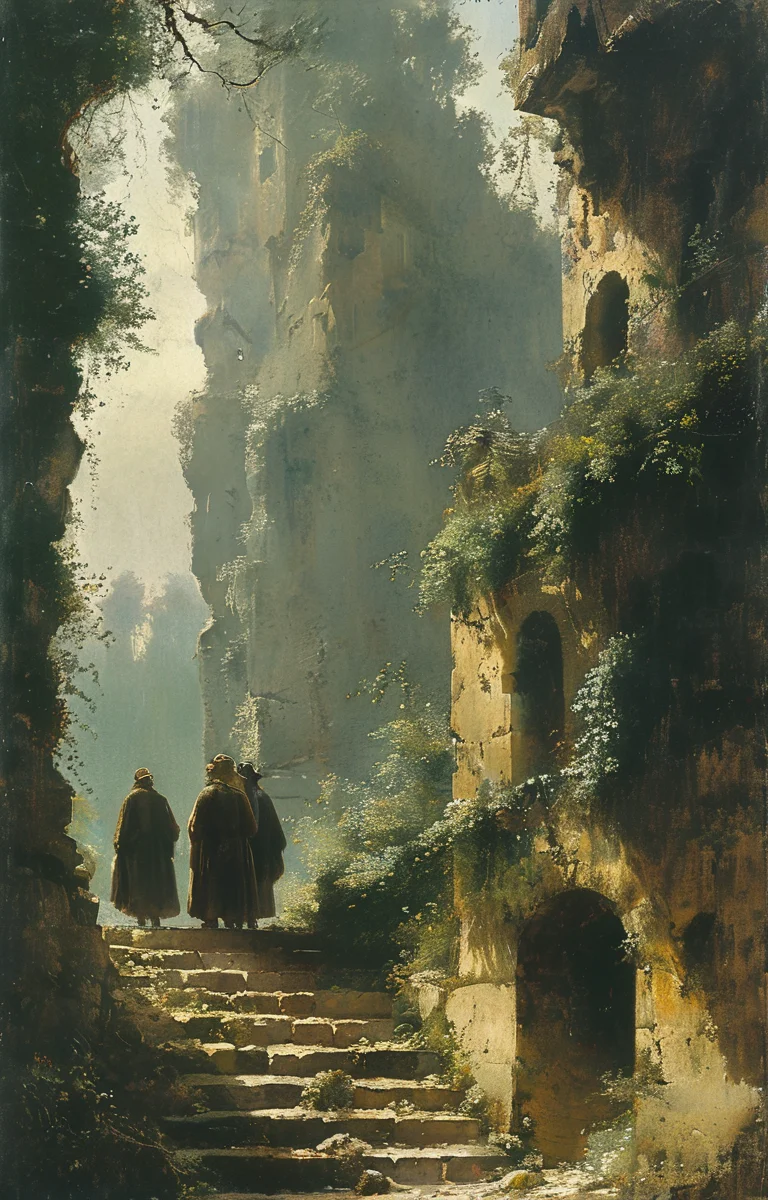 masterpiece,best quality,<lora:tbh299-sdxl:0.9>,illustration,style of Carl Spitzweg animals
