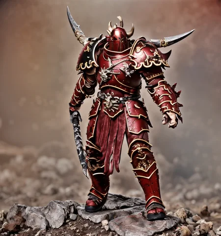 RAW photo, (masterpiece:1.3), subsurface scattering, heavy shadow, (high quality:1.4), (intricate, high detail:1.2), professional photography, HDR, High Dynamic Range, realistic, ultra realistic, photorealistic, high resolution, film photography, ambient lighting, atmospheric effects, <lora:detail_slider_v4:2>, OverallDetail, Britney, <lora:Britney:1>, as a female warrior of Khorne, wearing intricate red plate armor, upper body shot, SerCa, <lora:ServantsOfChaos-10:0.8>, in the style of Warhammer Fantasy Chaos, epiCPhoto