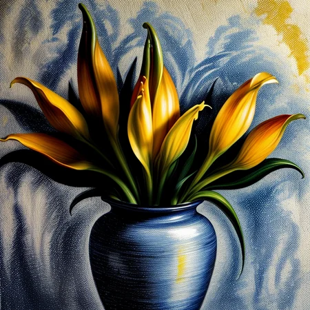 Authentic photographs featuring a vase brimming with vibrant GeorgiaOKeeffeFlowers flowers, ((_r41nb0w theme)), capturing the vivid hues and water droplets cascading. A detailed close-up explores the intricate cleavage, employing ultra-realistic photography with a digital SLR. The composition is enhanced with professional color grading, ensuring a clean and sharply focused image. The photo shoot employs epic composition techniques, achieving ultra-realistic and hyper HD results, emphasizing intricate details through HDR and 8K resolution. <lora:difConsistency_detail:0.45> <lora:more_details:0.55> <lora:speedy1p5:1.15>