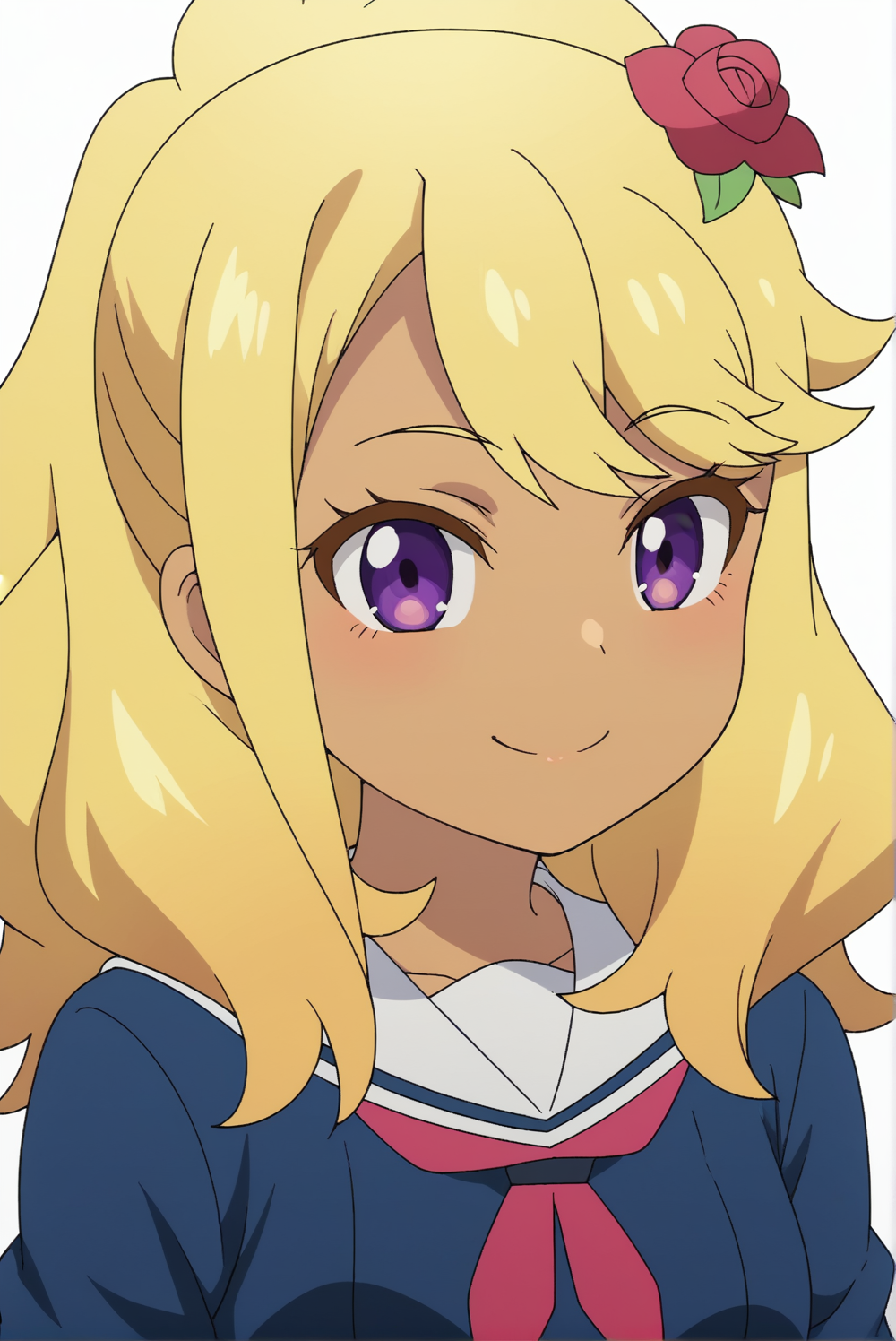 <lora:Reimi_Kuga:0.8>, Reimi Kuga, white background, upper body, smile