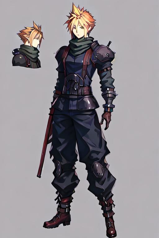cloud strife, shinra_infantry_uniform