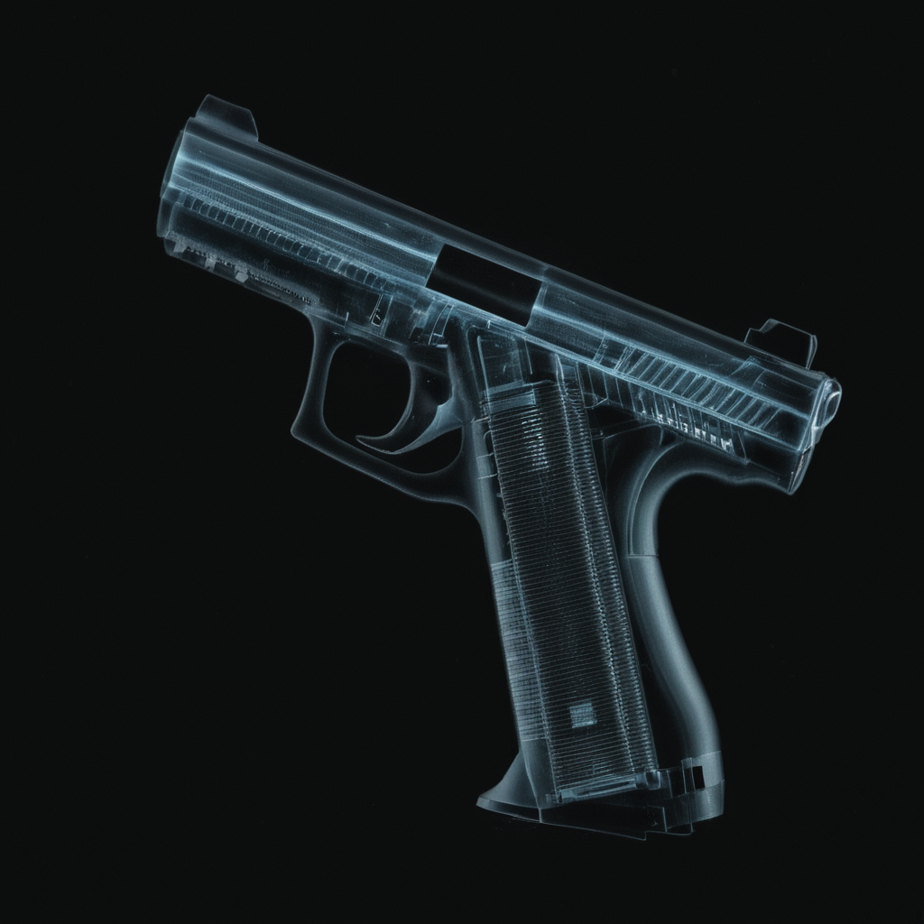 cinematic film still of  <lora:x-ray style:1> X-ray of
a gun with a black background
,x-ray style, shallow depth of field, vignette, highly detailed, high budget, bokeh, cinemascope, moody, epic, gorgeous, film grain, grainy