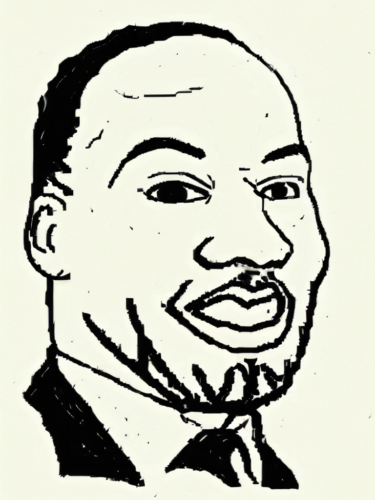 <lora:soyjak_XL:1.2> martin luther king, soyjak drawing