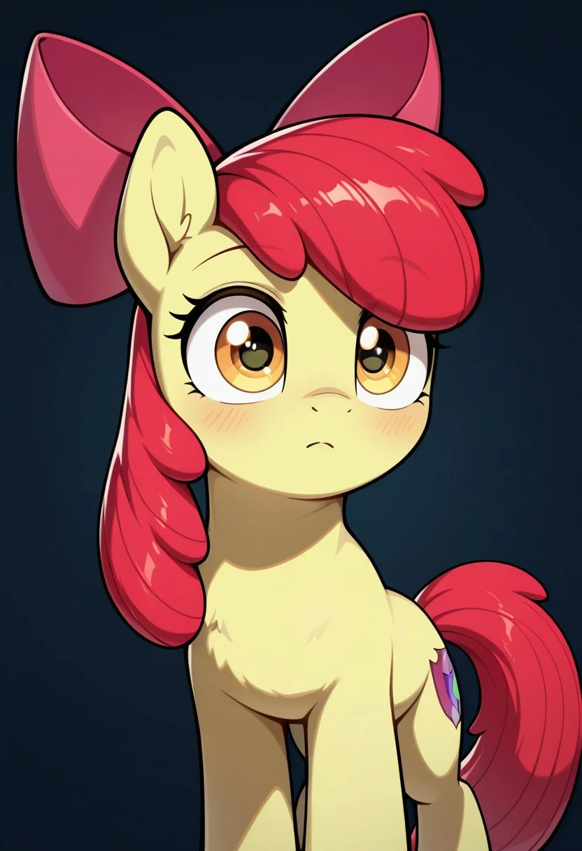masterpiece, best quality, 32k, high resolution, absurdres, apple bloom, apple bloom's bow