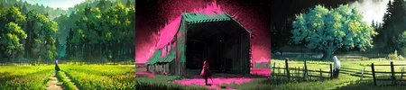 (otherworldly), highly insanely detailed, masterpiece, top quality, best quality, highres, 4k, 8k, RAW photo, (very aesthetic, beautiful and aesthetic), farm, fields, barn, fence, fantfa, <lora:FantasyFarm-10:0.6>,
1girl,
(__lazy-wildcards/char/haircolor__),
(__lazy-wildcards/dataset/background-color__),âââ