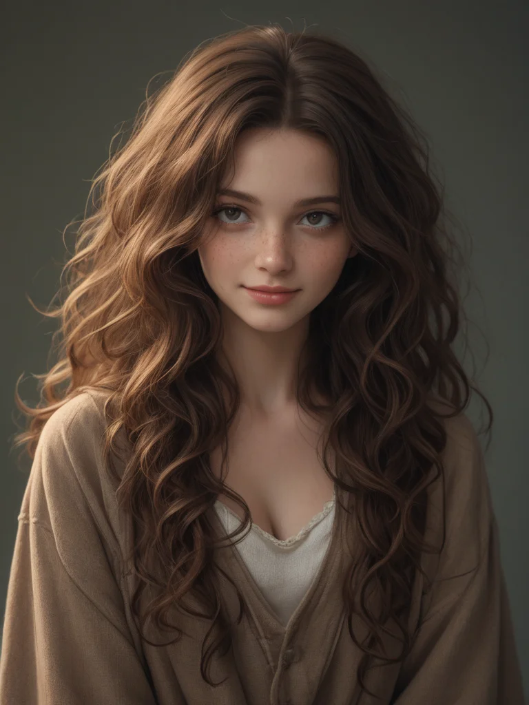 best, masterpiece, safe_pos, score_9, score_8_up, score_7_up, 1girl, SLKatie, very long and very curly brunette hair, adult woman, 25 yo, pale skin, freckles, smile, cleavage
<lora:addetailv3_by_n0utis_pony:1.0> <lora:Dramatic_Lighting_Slider:2.2> <lora:SLKatie:1.0>