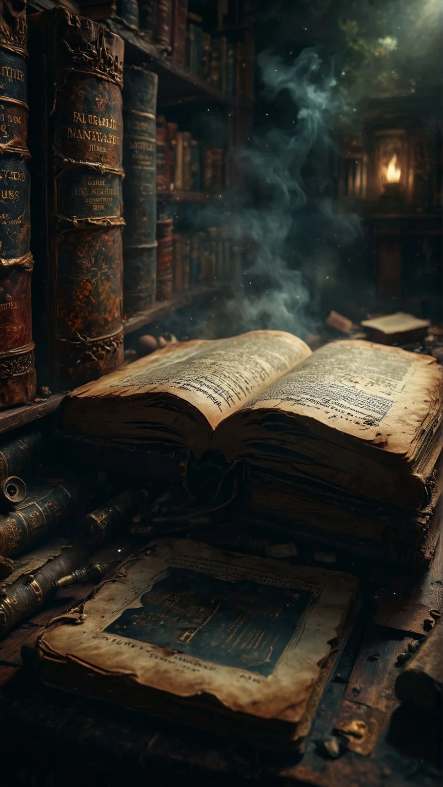 Within a library of forgotten knowledge, ancient tomes whisper secrets to those who dare to open their pages, revealing lost civilizations and untold histories hidden within their dusty covers.
many details, extreme detailed, full of details,
Wide range of colors., Dramatic,Dynamic,Cinematic,Sharp details
Insane quality. Insane resolution. Insane details. Masterpiece. 32k resolution.
<lora:add-detail-xl:0.95> <lora:dvr-lnds-sdxl:0.3> dvr-lnds-sdxl <lora:MJ52:0.25> <lora:ral-apoctvisn-sdxl:0.3> ral-apoctvisn <lora:zavy-cntrst-sdxl:0.35> dark, chiaroscuro, low-key <lora:zavy-rmlght-sdxl:0.41> zavy-rmlght <lora:SDXLFaeTastic2400:0.225>