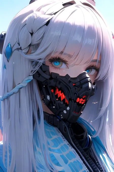 solo, 1girl, solo_focus, (((masterpiece))), ((best quality)), ((ultra-detailed)), ((too_many)):16, high resolution, absurdres, highres, ultra-detailed 8k unity wallpaper,
Ghost mask ,Girl, skull mask,