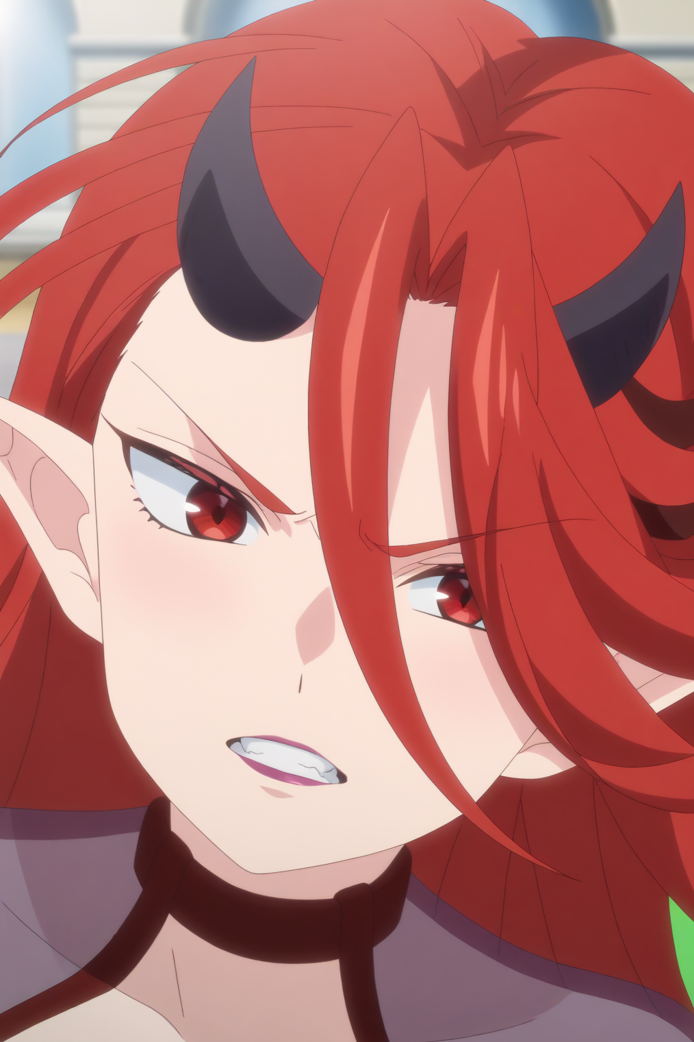 Lefane, Red dress, upper body <lora:tensei_kizoku_no_isekai_boukenroku-Lefane-PDXL:0.8>