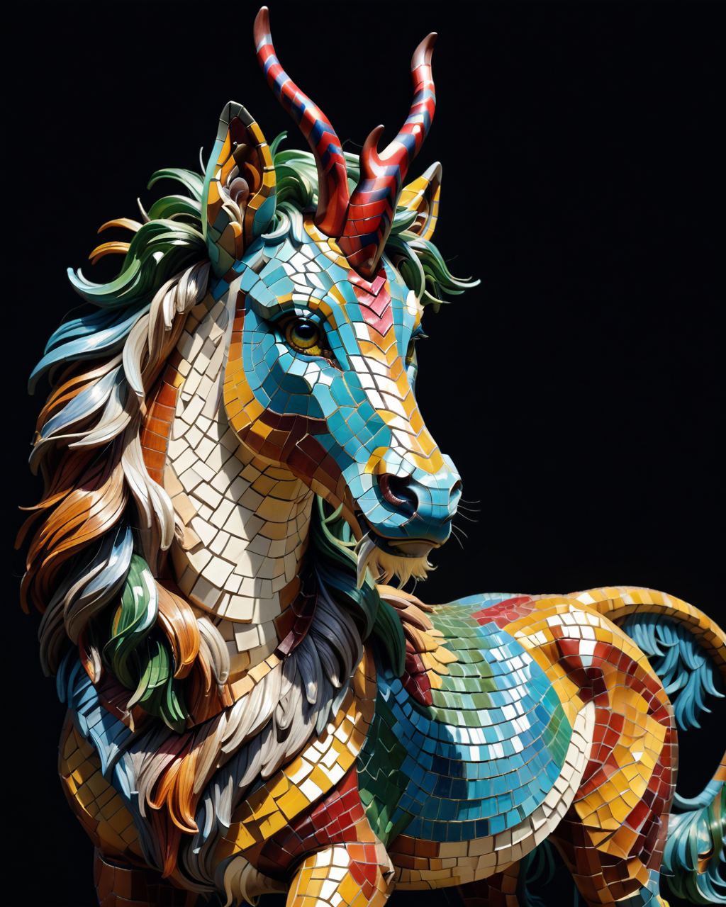 score_9, score_8_up, score_7_up, intricate details, rating_safe,
 <lora:MosaicStyle:1>,
1boy(Mosaic, made from colored stone pieces, 
feral furry, kirin, 
full body, looking at the viewer, solo, smiling), black background, 
<lora:ral-chrosc-clr:0.3>, ral-chrosc-clr,
<lora:xl_more_art-full_v1:0.3>,
<lora:add-detail-xl:0.3>