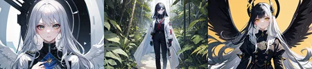 highly insanely detailed, masterpiece, top quality, best quality, highres, 4k, 8k, RAW photo, (very aesthetic, beautiful and aesthetic), 
__lazy-wildcards/cosplay-char/ShinMegamiTensei/jenna_angel/prompts__, 
<lora:zs_Jenna:0>, 
(1girl:1.3), 1other, 
__lazy-wildcards/dataset/background__,âââ