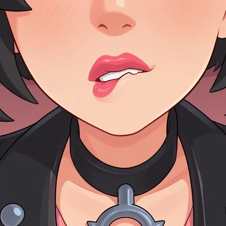 Asymmetrical Lip Bite