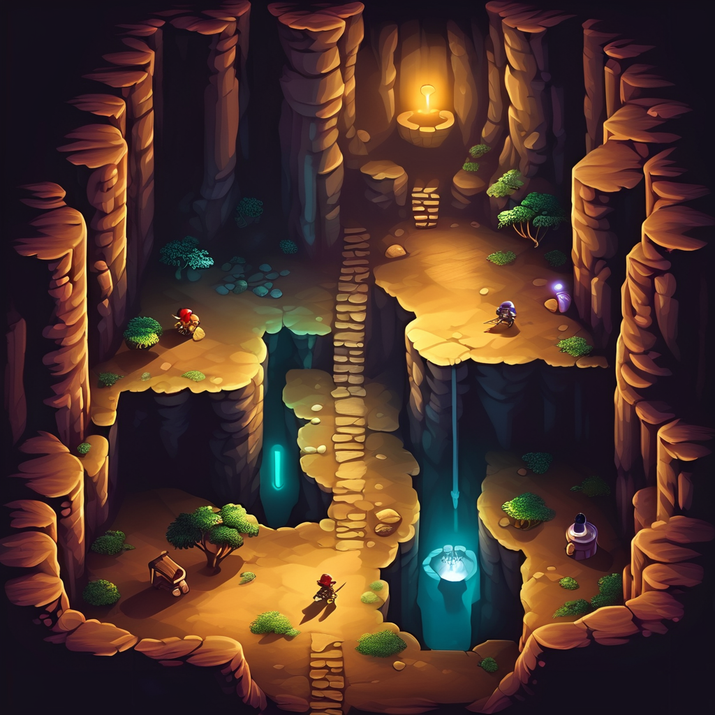 cave scene,
nature light,Fantastic light and shadow,top down 2d game,2d game scene,<lora:2d_game_scence:0.8>,