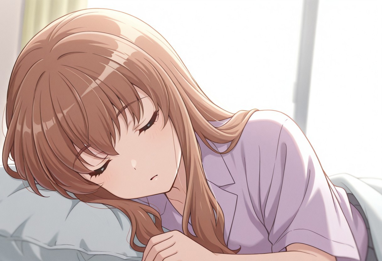 masterpiece, best quality, 32k, high resolution, absurdres, miyata yuuki, sleeping