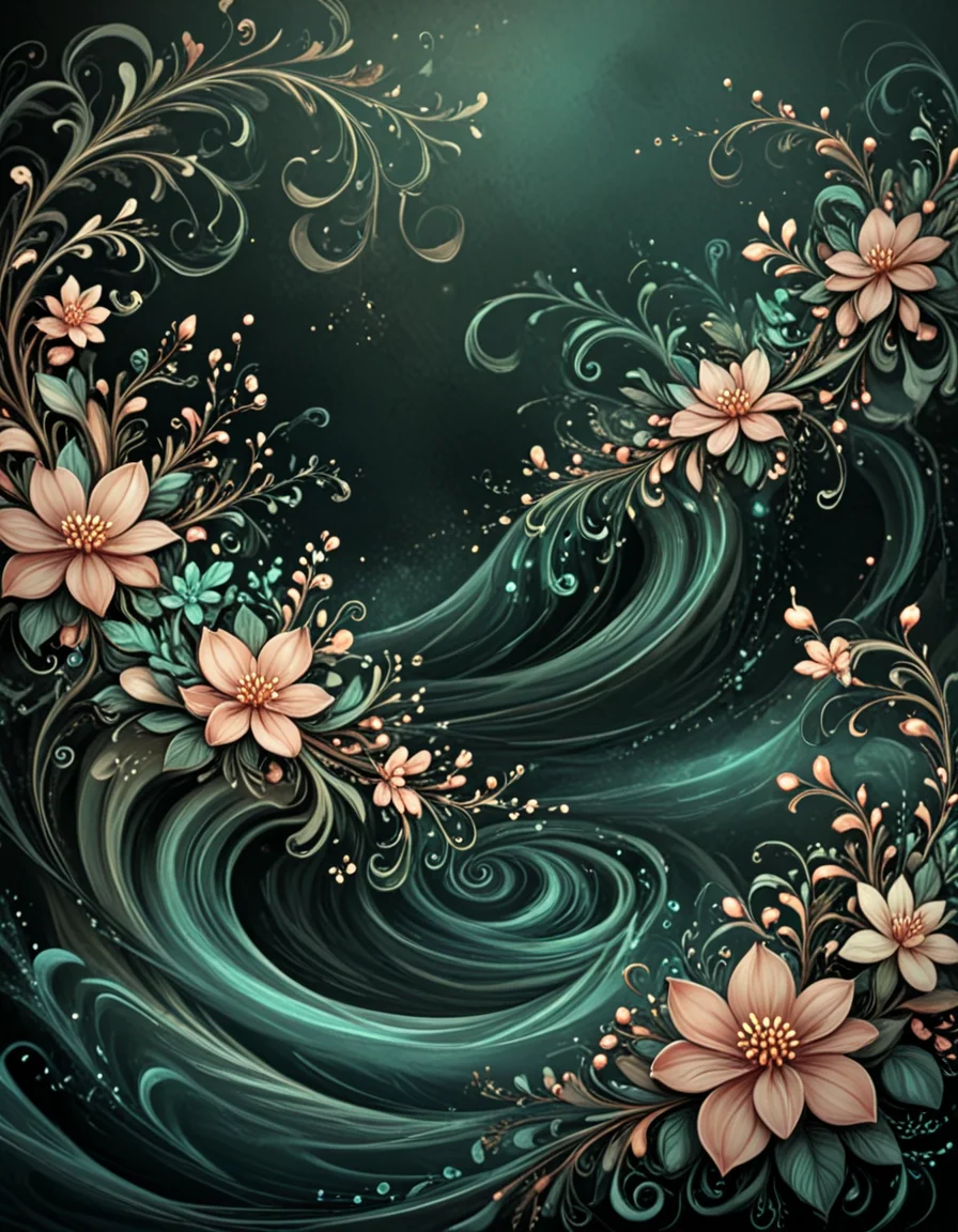 novuschroma12 style swirls and florals <lora:sdxl_lightning_8step_lora:1> <lora:novuschroma12 style_2:1.2>