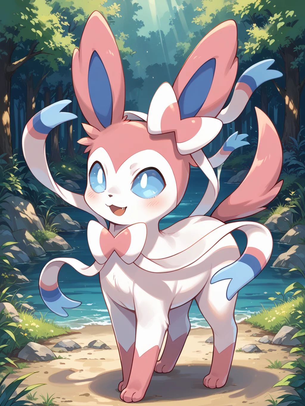score_9, score_8_up, score_7_up,source_anime,BREAK, solo, (light smile:0.7),
sylveon,
<lora:sylveon:1>