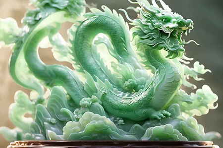 jade Sculptureï¼jade, realisticï¼chinese dragon, cinematic light, <lora:jade:0.9>