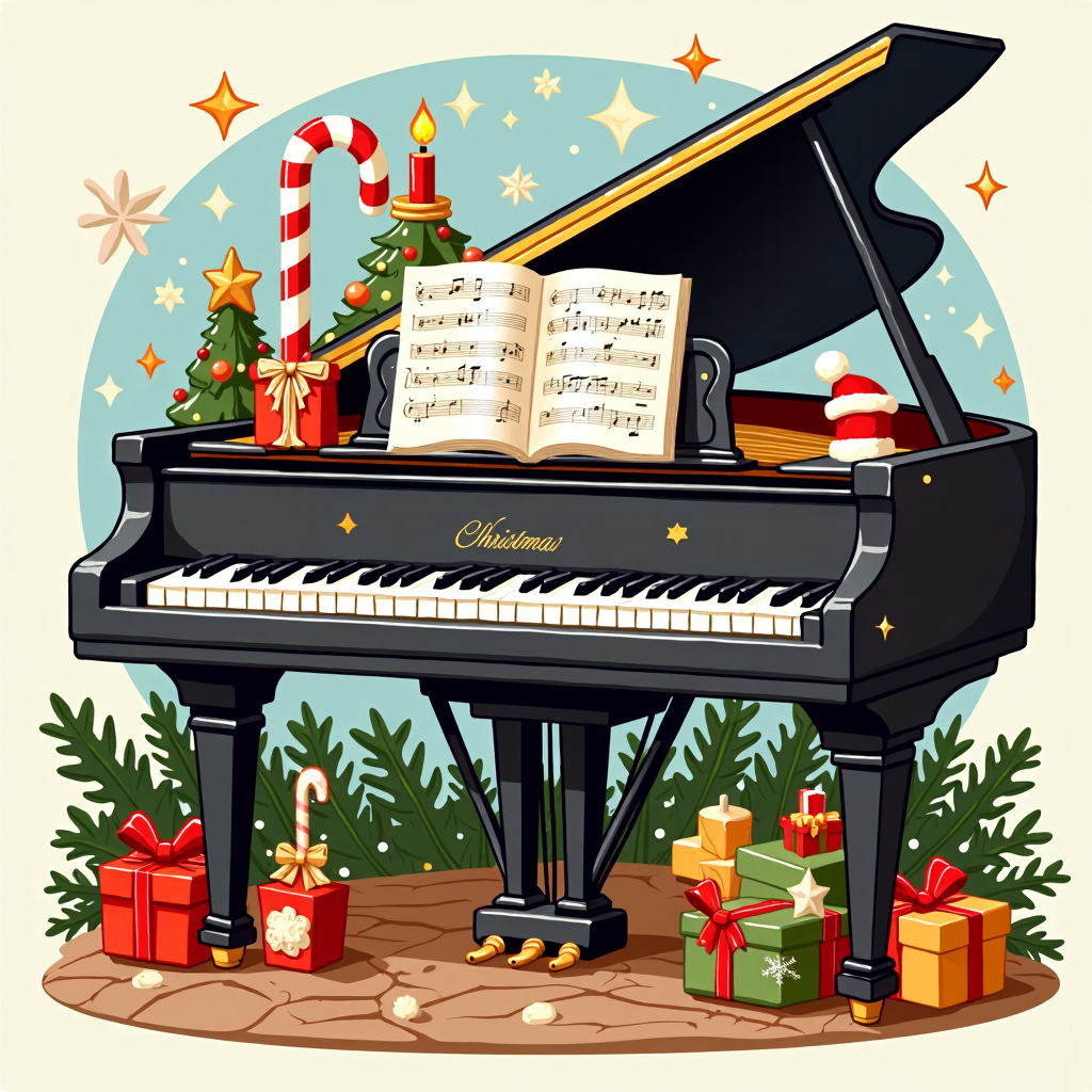 clipart sheet of a christmas-themed Piano
<lora:ChristmasIconsFlux:0.9>