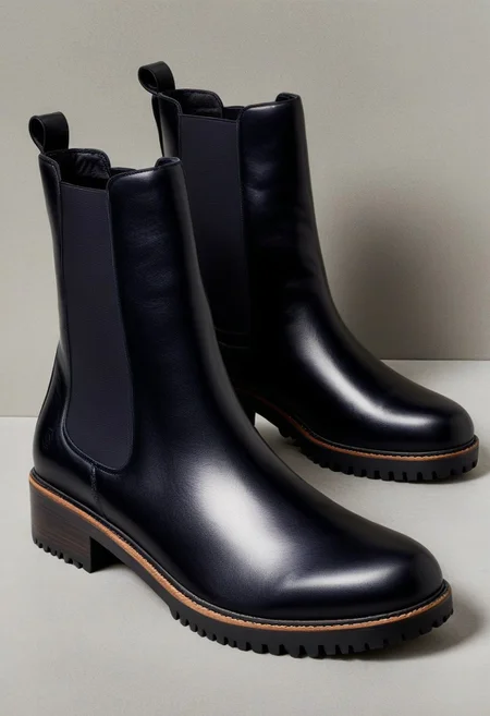 (still life), fashion
BREAK
(black), (a pair of chelsea boots)