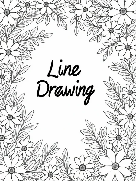 A simple monochrome line drawing for a coloring book.
Flowers.
A simplistic sign. (Text: "Line Drawing").
<lora:LineDrawing03_CE_XL_300-OT:0.4> lndrwngCE_style
<lora:TextTitle01a_CE_XL_300-OT:0.6> texttitle